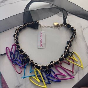 Betsey Johnson Neon Heart And Organza